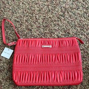 Nine West red clutch NWT